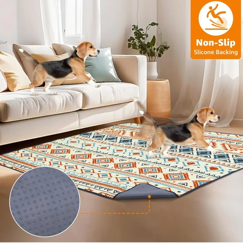 Tribal Pattern Super Absorbent Pet Mat 2 Pack 18x24